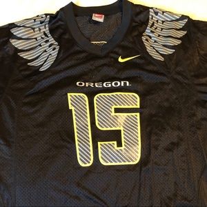 Large Patrick Chung football jersey- Oregon Ducks.